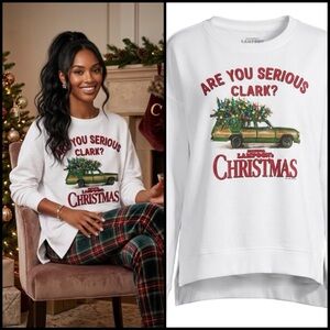 National Lampoon's Christmas Vacation Are You Serious Clark Sweatshirt 1X/2X